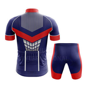 Uniforme de cyclisme professionnel oem vente en gros ensemble short et maillot de vélo personnalisé vêtements de sport respirants à séchage rapide directement en usine - Product Image 4