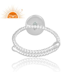 Anillo de piedras preciosas de cuarzo de cristal Natural de Plata de Ley 925 más vendido, joyería personalizada para mujer, regalo para ella - Product Image 2