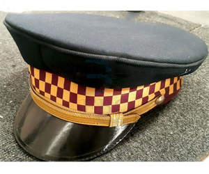 Insignia de diseño personalizado Navy Peak Caps Sombrero de calidad premium Sombrero de visera hecho en fábrica Gorra ceremonial de marinero con estilo ajustable - Product Image 5