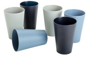 Ensemble de 6 verres à fête réutilisables en plastique (300 ml chacun) Verres colorés sans BPA, compatibles congélateur et lave-vaisselle, idéal pour les fêtes - Product Image 5