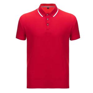 100% algodón de alta calidad del fabricante OEM para hombre para Polos ropa deportiva disponible de talla grande diseño de patrón sólido impreso - Product Image 1