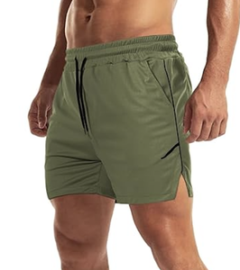 Pantalones Cortos Deportivos para Hombre, con Bolsillo con Cremallera, Ligeros, para Gimnasio, Correr, sin Forro, para Fisicoculturismo, Logotipo Personalizado, Venta al por Mayor, Directo de Fábrica, OEM - Product Image 4