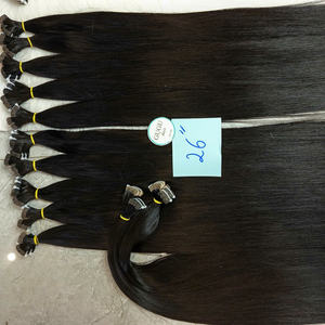 Extensiones de cabello Remy a granel liso natural de longitud personalizada de lujo Cabello vietnamita crudo del fabricante - Product Image 6