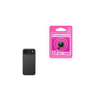 กระจกนิรภัย9H สีดำพรีเมี่ยม iPhone 17ตัวป้องกันเลนส์กล้องแอร์ - Product Image 1