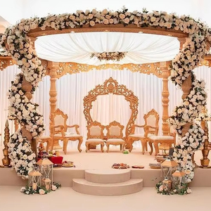 Mandap de Boda con Dientes de Elefante, Mandap Indio para Bodas en Venta, Fabricante de Mandaps con Pilares de Fibra, Chicago - Product Image 1