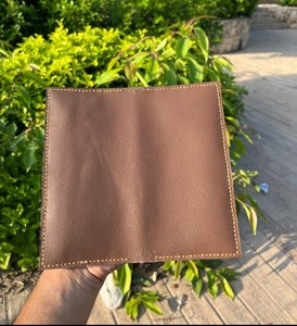 กระเป๋าสตางค์หนังแท้แบบ unisex ป้องกัน RFID ช่องใส่บัตรหลายช่อง 2 ชั้น แบบเปิด-ปิด ยาว 7 นิ้ว ดีไซน์ทันสมัย - Product Image 5