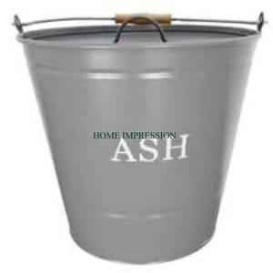 Cendres en métal Seau à charbon résistant à la corrosion Stockage durable pour cheminée Cendres galvanisées de haute qualité disponibles aux prix les plus bas - Product Image 5