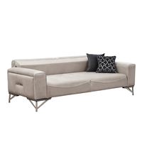 Sofá Cama Modular de Madera y Terciopelo Contemporáneo de Lujo Moderno, Patas Cromadas, Compartimento de Almacenamiento Oculto, Ajustable