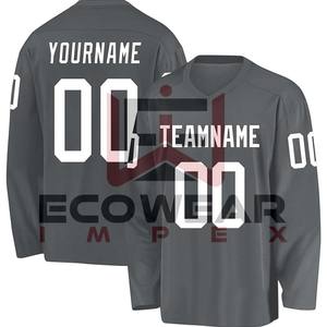 Jersey de hockey sobre hielo transpirable ecológico para jugadores profesionales personalizados OEM de nuevo estilo con logotipo personalizado para unisex hecho a medida - Product Image 4