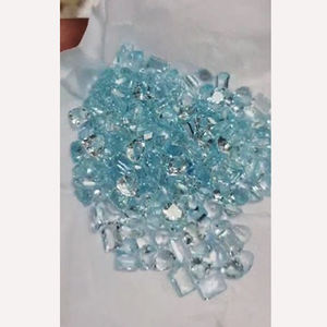 200 pièces de pierres précieuses naturelles en aquamarine facettées, forme baguette et cœur, 6x4 et 7x5 mm, 145 carats, lot Iroc Sales par Baruj Gemstones, 435 $ US, tout compris - Product Image 3