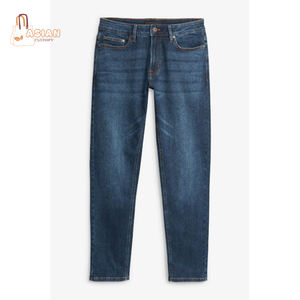กางเกงยีนส์เดนิมทรงตรงผ้าฝ้ายคุณภาพพรีเมียม ผลิตตามสั่ง ย้อนยุค เป็นมิตรกับสิ่งแวดล้อม ระบายอากาศได้ดี สำหรับผู้ชาย ราคาสมเหตุสมผล - Product Image 1