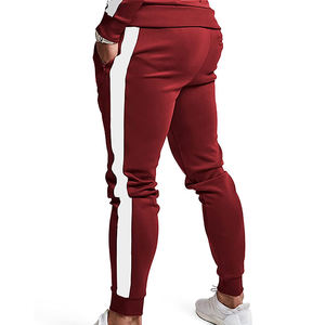 Conjuntos de prendas de vestir exteriores de alta calidad de punto Unisex Multi bolsillo hombres Joggers trajes conjunto Slim Fit ropa de entrenamiento conjunto de dos piezas chándal - Product Image 4