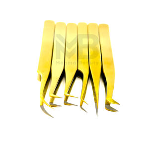 Pince à épiler de précision tendance, nouvelle, de haute qualité, durable, à usage professionnel, avec design texturé personnalisé, service OEM - Product Image 3