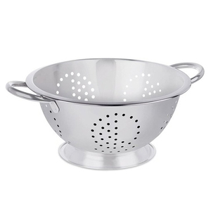 ตะกร้าโลหะสำหรับล้างผักผลไม้ตะแกรงสะเด็ดน้ำพร้อมที่จับสำหรับห้องครัวและโรงแรม - Product Image 5