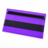 Pochette cosmétique personnalisée en PVC transparent givré, petite pochette cosmétique en PVC réutilisable, mini sac à fermeture éclair pour filles, vente en gros