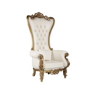 Venta caliente al por mayor de lujo sillas de boda de respaldo alto reina rey trono silla para fiesta de boda directo de fábrica de alta calidad - Product Image 1
