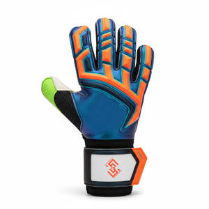 Gants de gardien de but de football de haute qualité, nouvelle conception, antidérapants, fermeture à boucle et crochet, matériau en latex, protection des doigts, personnalisés, unisexe - Product Image 1