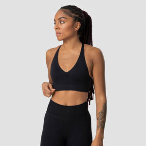Nouvelle salle de gym personnalisé écologique femmes soutien-gorge de sport réglable Fitness impact élevé blanc Yoga soutien-gorge avec marque privée - Product Image 4