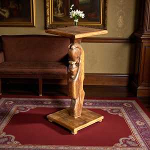 Handmade Solid Wood Side <b>Table</b> <b>Rustic</b> Antique Design Style for Living Room Bedroom or Villa <b>Console</b> Furniture for Hotel Use - Product Image 2