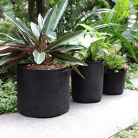 Sacs de culture en fibres végétales écologiques, légers et respirants pour une utilisation en intérieur/extérieur, capacité de 1000 ml, pour la croissance des plantes