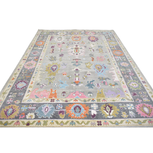 Alfombras de lana hechas a mano de la mejor calidad, alfombras antideslizantes Oushak turcas, pila cortada para uso doméstico, diseño clásico lavable para sala de estar - Product Image 2