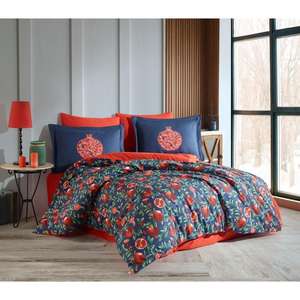 Ensemble de housse de couette en popeline double Hobby en rouge pour les amateurs de loisirs - Product Image 1