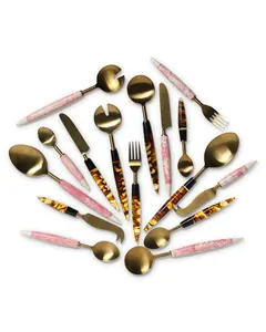 Collection de Vaisselle Haut de Gamme en Acier Inoxydable Poli – Kit Cuillère, Fourchette et Couteau pour une Ambiance Élégante à la Maison et lors des Banquets - Product Image 4