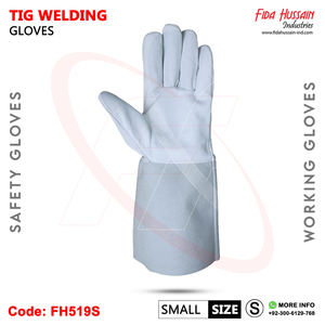 Wholesale Custom Unlined Leather Work <b>Gloves</b> with Wing Thumb Styling Tig Welding and Hand Protection Safety <b>Gloves</b> - Product Image 3