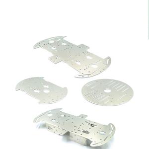 EParthub 4WD Allrad-Smart-Car-Chassis 1,5mm Allradantrieb Bodenplatte rundes Aluminium-Roboter-Tracking-Auto - Product Image 1