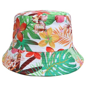 Sombrero de hoja de palma protección solar personalizado al aire libre reversible todo estampado pescador verano ala ancha unisex diseñador sombreros de cubo - Product Image 1
