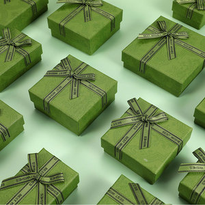 Caja de joyería de aguacate Caja de joyería vintage Collar Anillo Pendiente Paquete de regalo Almacenamiento Precio al por mayor - Product Image 6