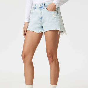 Shorts en jean pour femmes de bonne qualité, multi-poches, vêtements décontractés, prix raisonnable, shorts en jean pour femmes - Product Image 1