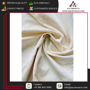 100% Genuine Quality Recyclable Plain Dyed Custom Color Cushion Covers Apron Making Pure Cotton Slub Fabric From Indian Supplier - Product Image 2