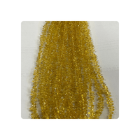 Vente en gros de saphirs jaunes naturels facettés Alif International, gouttes de briolette 3-4 mm, qualité supérieure, certifiés CMA