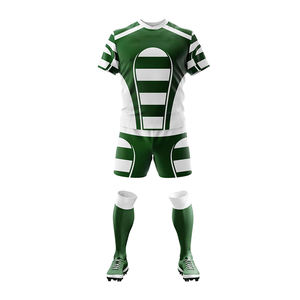 Uniforme de rugby para hombre de talla grande de alta calidad con estampado de logotipo personalizado, nuevo diseño, conjunto de equipo deportivo de manga corta, ropa de moda transpirable - Product Image 1