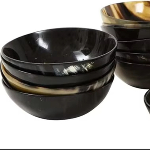 HF CRAFTS Bol de service en corne de buffle véritable de haute qualité pour outils à salade Ensembles de cadeaux d'entreprise au prix de gros - Product Image 1