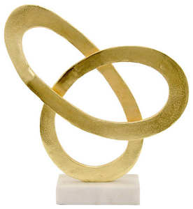 Sculpture de tête de cheval en aluminium finition dorée Art déco Fait à la main Décoration de table de mariage Bureau à domicile - Product Image 4