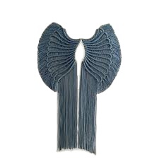 Vente en gros de tenture murale en ailes d'ange en macramé au design bohème pour décoration de salon et de chambre à coucher en Inde - Product Image 5