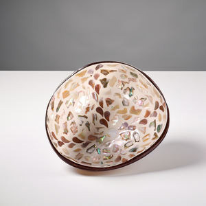 Decorative Handicraft <b>Lacquerware</b> Coconut Bowls Vietnam Handmade Eco-Friendly Durable Party Bowl-TL2012 - Product Image 3