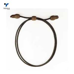 Braided Drawcord Luxury Style 16 Strand <b>Waxed</b> Metallic Yarn Eco-Friendly Garment Cords High Tenacity <b>Hat</b> Cord - Product Image 1