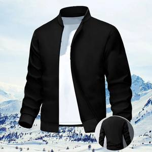 เสื้อแจ็คเก็ตบอมเบอร์ผู้ชายทันสมัย น้ำหนักเบา สำหรับฤดูหนาว มีซิป คอตั้ง สไตล์สตรีทแวร์ สวมใส่สบาย มีกระเป๋า 2 ช่องด้านหน้า กันน้ำ - Product Image 2