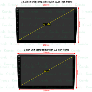 Krando 9 "10" TS7 T100 TS18 phổ xe đa phương tiện cho Hyundai Kia Honda VW Android stereo GPS Navigation không dây Carplay - Product Image 2
