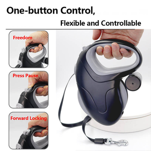 10 Meter Retractable <b>Dog</b> Leash Heavy Duty <b>Extra</b> <b>Long</b> Pet Walking <b>Lead</b> Reflective Tape One Button Brake For Large Medium <b>Dogs</b> - Product Image 2