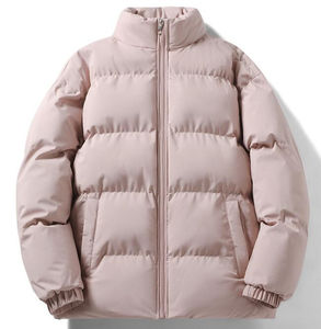 แจ็กเก็ตขนปลาปักเป้าสำหรับผู้ชายแจ็คเก็ตกลางแจ้งย้อมสีทึบสไตล์เมืองผลิตจากโรงงาน - Product Image 2