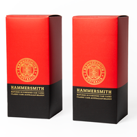 Emballage de boîte de produit de beauté de luxe et de vin avec logo personnalisé éponge de revêtement pour petites entreprises manipulation de l'impression par stratification mate