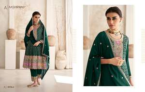 Costume Salwar Kameez entièrement cousu en usine directe pour les occasions spéciales telles tenues de fête et de mariage - Product Image 4