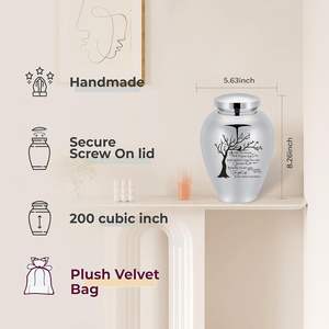 โกศใส่เถ้ากระดูกสำหรับใส่เถ้ากระดูกของมนุษย์สำหรับใส่เถ้ากระดูกแบบผู้ใหญ่สำหรับใส่เถ้ากระดูก - Product Image 6