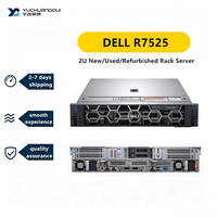 Serveur en rack 2U haute performance R7525 AMD EPYC avec 32 emplacements DDR4