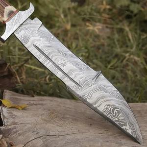 Couteau de poche pliant en acier Damas de qualité supérieure du meilleur fournisseur, design OEM personnalisé, nouveaux couteaux de chasse en plein air - Product Image 4