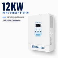 Onduleur solaire 12 KW 15KW/30KW, monophasé 120V 240V, 2 MPPT, parallèle 6 unités, 10ms, avec fonction de sauvegarde sans coupure pour stockage d'énergie domestique